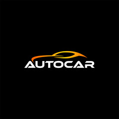 car logo vector template. Premium silhouette car vector illustration icon