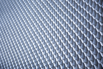 abstract background from ceramic exterior in honeycomb shape