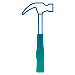 hammer tool isolated icon vector illustration design