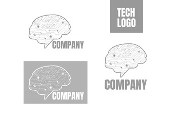 Technology logo concept vector
