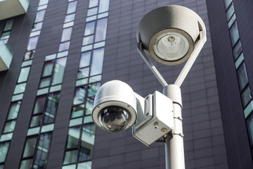 Security CCTV camera in office building