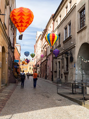 Mountebanks Carnaval in the old town Lublin
