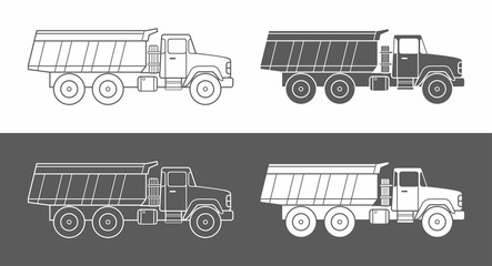 Truck icon vector