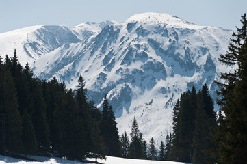 High mountains in the styrian alps