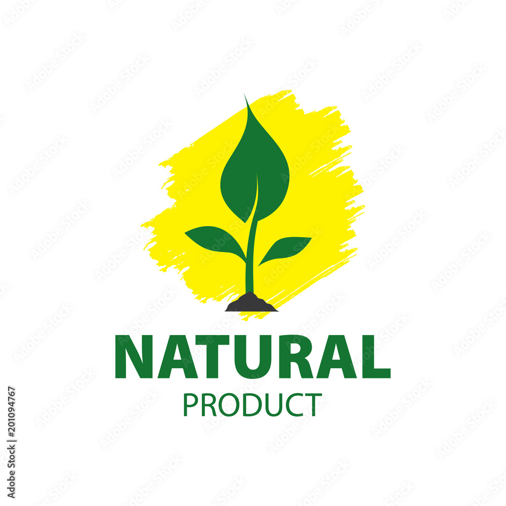 Sticker logo natural product