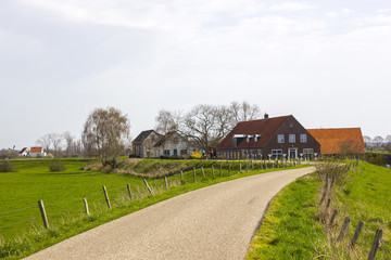 Fototapeta na wymiar county landscape in the Netherlands