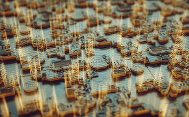 Fototapeta premium 3D Structure Abstract Background