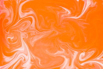 Coloring ink flowing and mixing in milk texture. background image