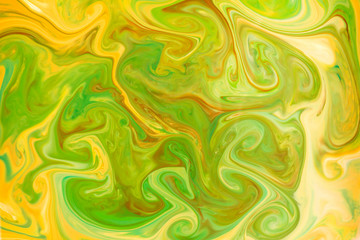 Coloring ink flowing and mixing in milk texture. background image