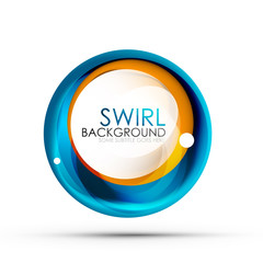 Spiral swirl flowing lines 3d vector abstract digital motion background design. Rotating concept