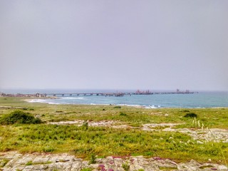 Marine Landscape with pontoon