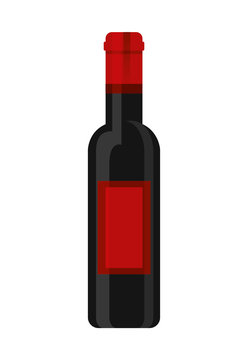 wine bottle drink beverage image vector illustration