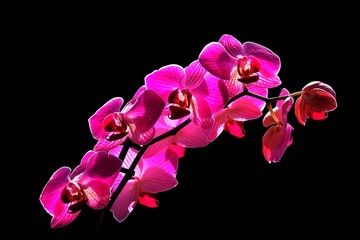 pink orchid close up