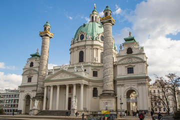 Fototapeta na wymiar Karlskirche Wien