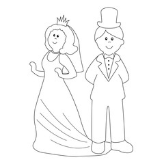 The bride and groom. 