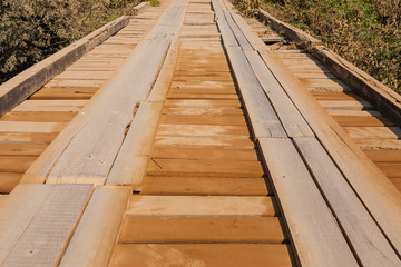 Wooden bridge along Transpantaneira road, Brazil