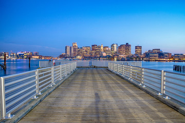 View of Boston downtown, USA