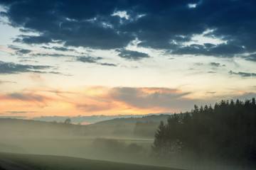 Fototapeta na wymiar Nebel im Hochschwarzwald