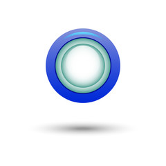 Blue button for website