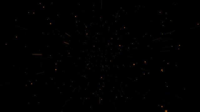 Abstract Background Black and Orange Star Space travelling and speed of light