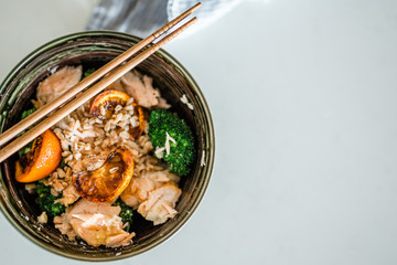 Asian Chicken Rice Bowl