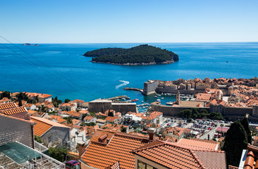 Naklejka na ściany i meble View at Dubrovnik town in Croatia