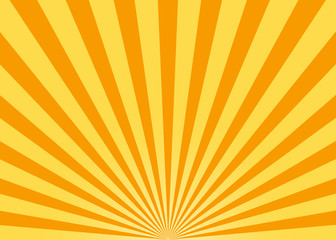 Abstract yellow sun rays background