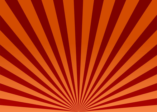 Abstract red sun rays background