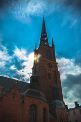 Obraz premium The Riddarholm church in Stockholm, Sweden.