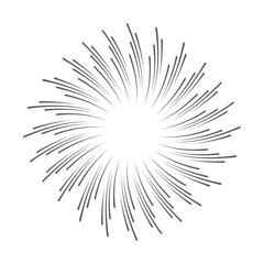 Obraz premium Sun rays hand drawn