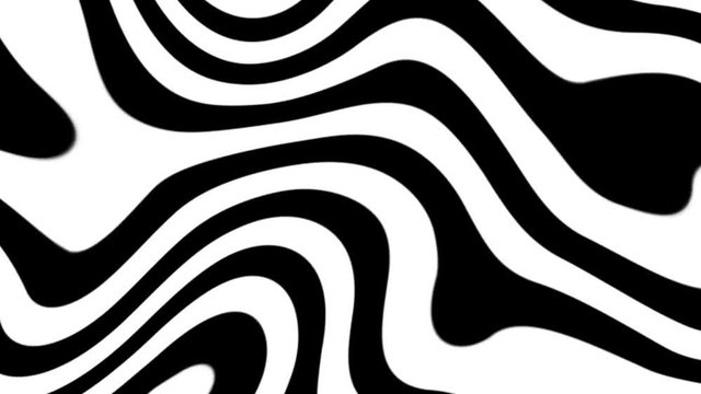 Seamless footage with rotating hypnotic twist stripes. Loop op art animated background.