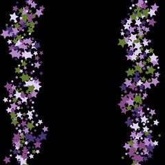 Stars confetti background. Celebration confetti decoration. Rich VIP premium design.