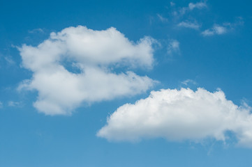 Naklejka na ściany i meble closeup of beautiful cloudy sky texture