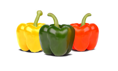 Green Yellow Red Capsicum