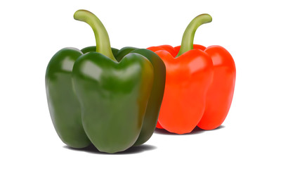 Two Fresh Capsicum