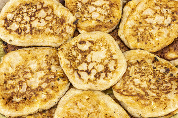 pancakes close-up background