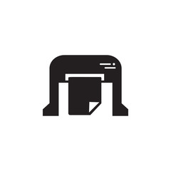 machine for printing newspapers icon. Element of printing house illustration. Premium quality graphic design icon. Signs and symbols collection icon for websites, web design