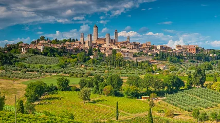 Selbstklebende Fototapeten Beautiful view of the medieval town of San Gimignano, Tuscany, Italy © Horváth Botond