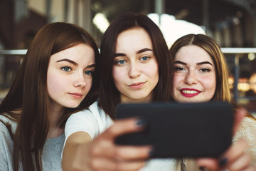 Beautiful girls have fun