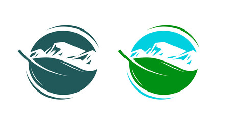 Nature, ecology, environment logo or label. Organic, natural product icon. Vector illustration