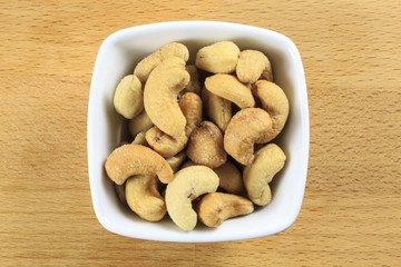 Raw Cashew Nuts in a Bowl