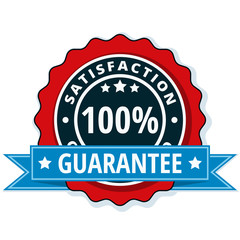 Obraz premium 100% Satisfaction Guaranteed illustration