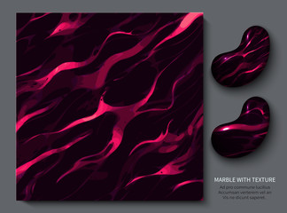 4079181 Pink black marble disco style or Sci-Fi. Modern design template for invitation, web, banner, card, pattern and wallpaper