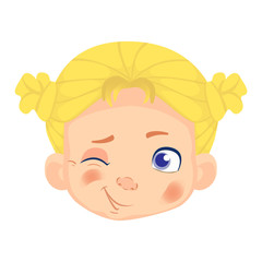 Caucasian girl character