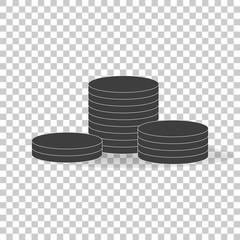 Vector Icon a lot of money. Illustration of a pile of money