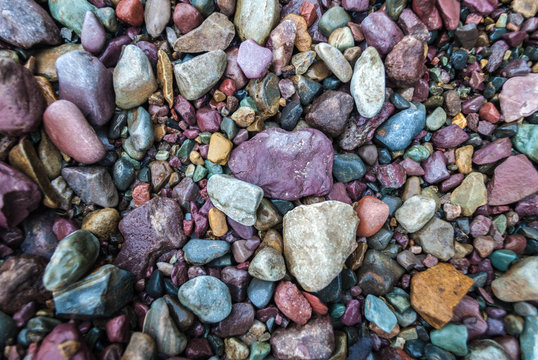 Colorful Pebbles from Lake McDonald, Glacier National Park, Montana