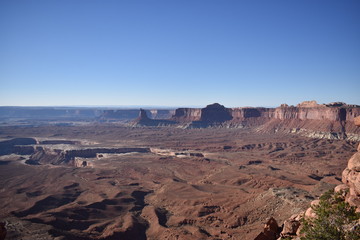 Fototapeta na wymiar Geologic and natural features of Canyonlands National Park in the deserts of Utah