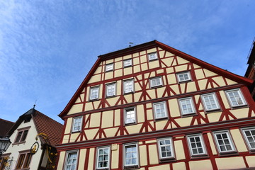 Fototapeta na wymiar Altstadt Lohr am Main in Unterfranken - Bayern