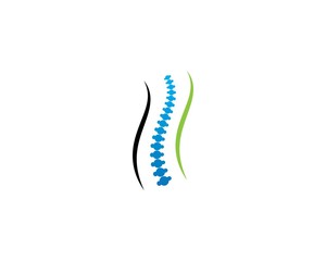 Spine diagnostics symbol logo template