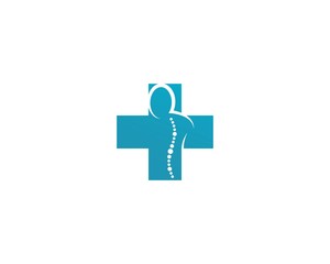 Spine diagnostics symbol logo template